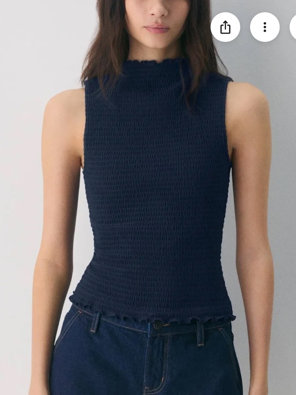 Aritzia smooth matter mock neck top in WHITE size small new with tags